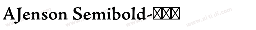 AJenson Semibold字体转换